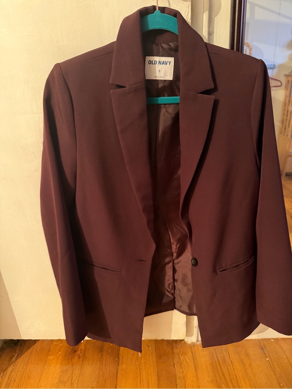 Old Navy Women's Plum Single-Button Blazer